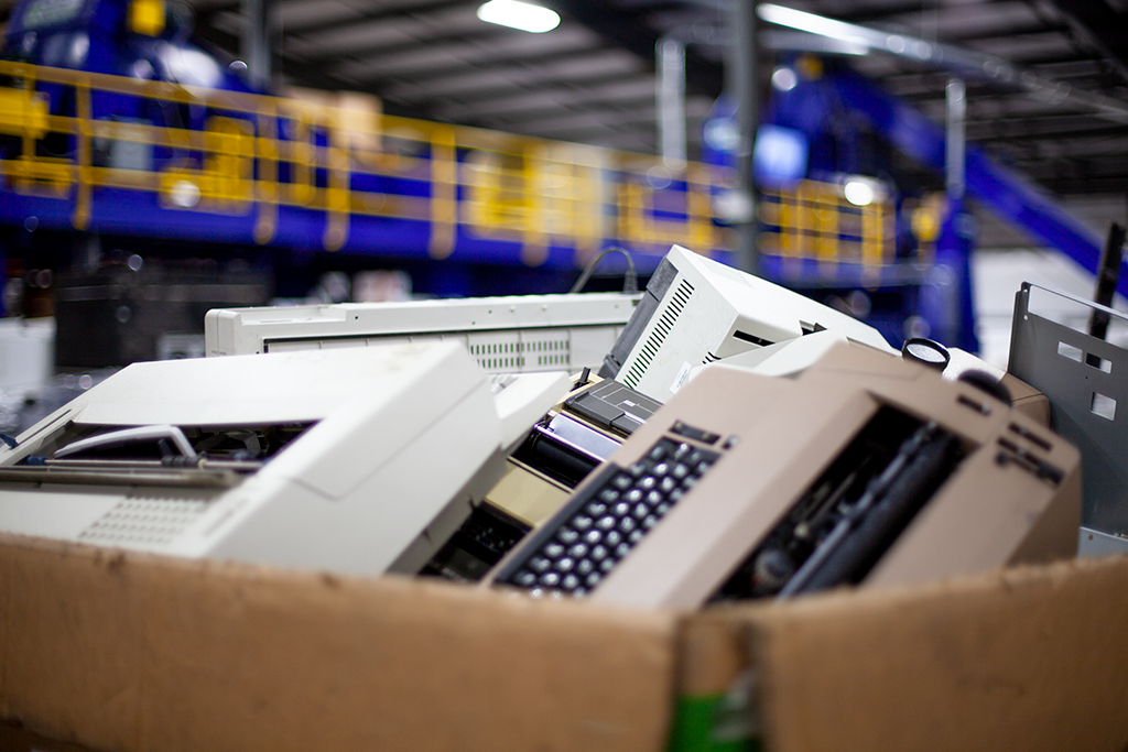 Pile of Electronics waiting for recycling